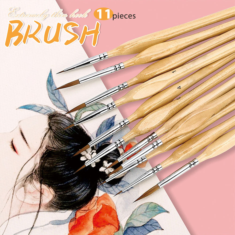 GrabieArt™ - Mini Brush 11 PCS - Set - Precision Control