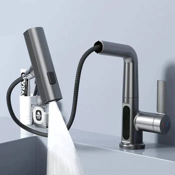 LättFlöde™ - 3-in-1 Extendable Smart Waterfall Basin Faucet - Made in Sweden