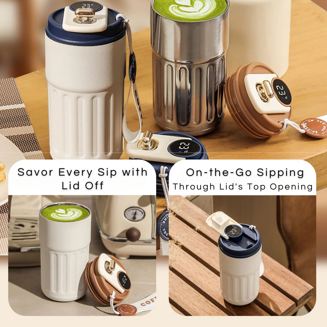 TempSip™ Smart Sipping Mug | Your Coffee, Your Rules