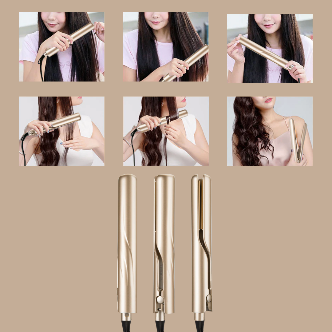 CurlPro™ Isabella - 2-in-1 Hairstyler | Curly or Straight Hair in Seconds!