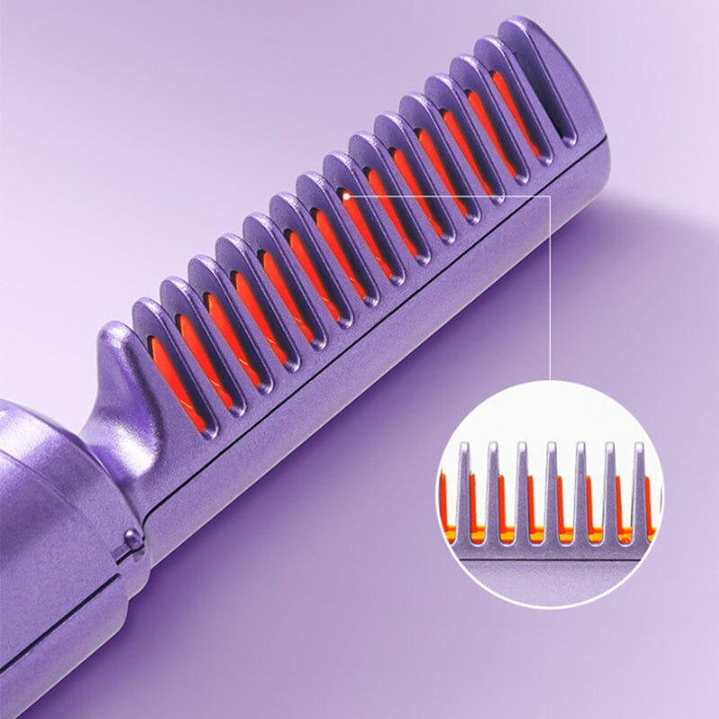 StyleFlex™ Mini Travel Comb Straightener - Cordless & Rechargeable