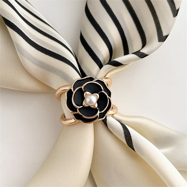 PearlLux™ Silk Scarf & Belt Buckle | Instant Elegance in Every Wear! (1+1 FREE)