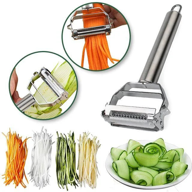 SwiftEdge™ Vegetable peeler with two blades - Effortless peeling and cutting! (1+1 free)