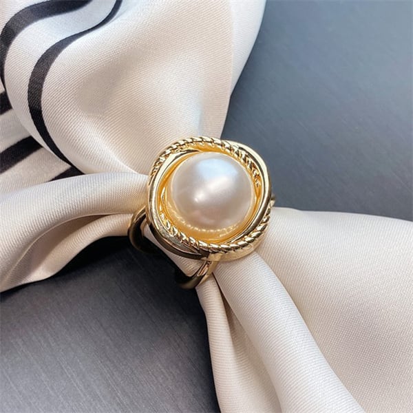 PearlLux™ Silk Scarf & Belt Buckle | Instant Elegance in Every Wear! (1+1 FREE)