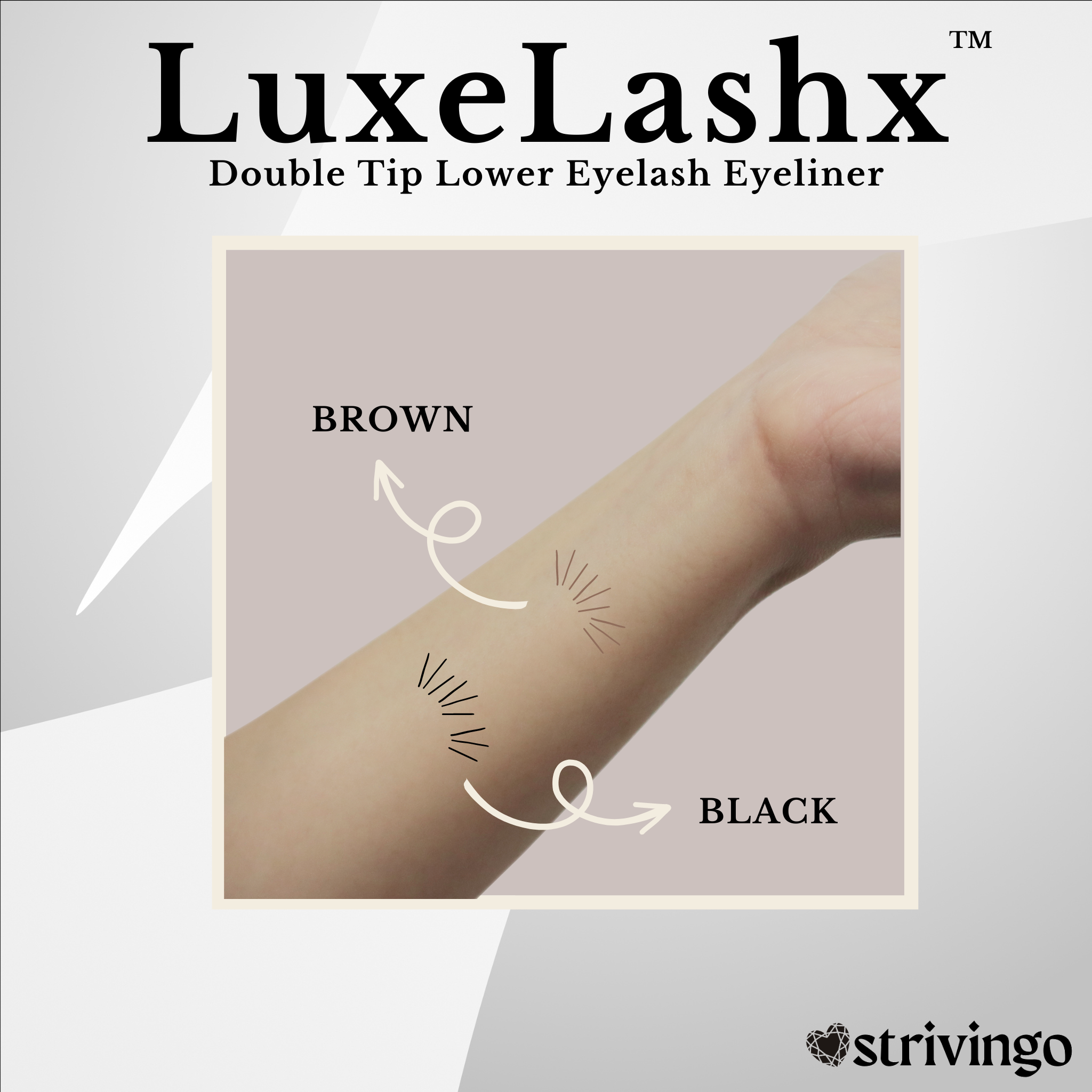 LuxeLashx™ 4-in-1 Double Tip Lower Eyelash Eyeliner (1+1 Free)