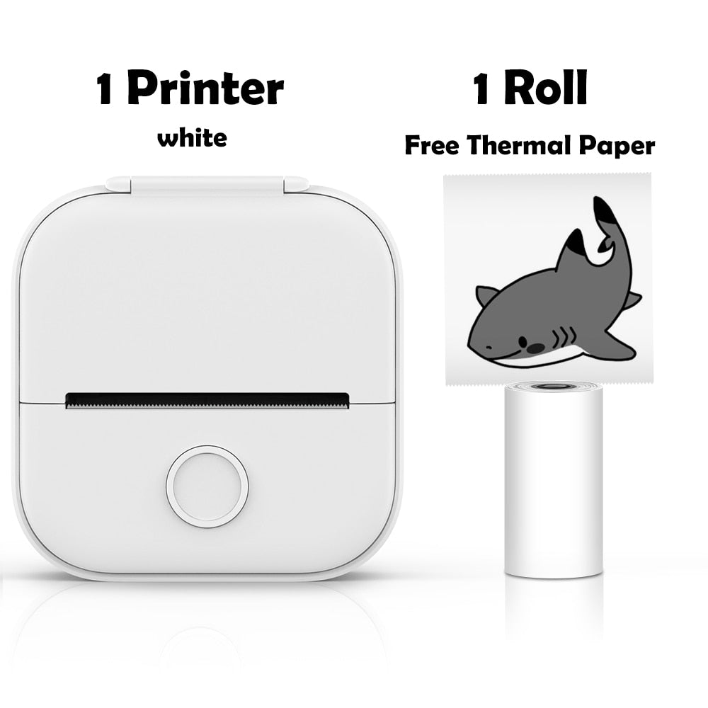 Memoqueen™ T02 Mini Printer-Bluetooth Thermal Printer - PRINT WITHOUT INK