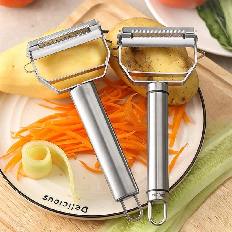 SwiftEdge™ Vegetable peeler with two blades - Effortless peeling and cutting! (1+1 free)