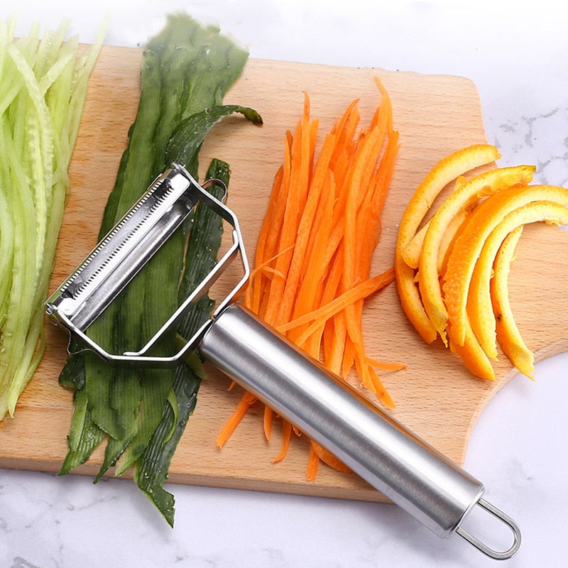 SwiftEdge™ Vegetable peeler with two blades - Effortless peeling and cutting! (1+1 free)