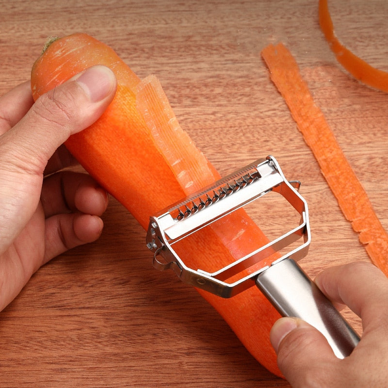 SwiftEdge™ Vegetable peeler with two blades - Effortless peeling and cutting! (1+1 free)