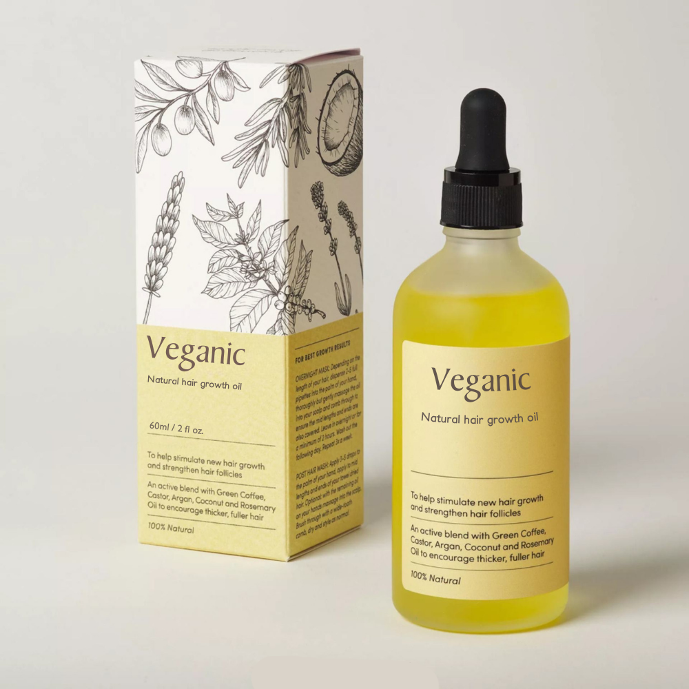 Veganic™ Natural Hair Growth Oil | Get Your Hair Back in 7 Days (1+1 Free)